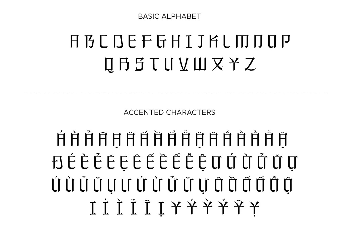 LuongTuong Typeface - Vietnamese Display Typeface