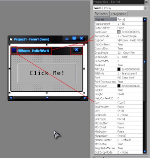 Visual Basic Learning: How To Make "Hello World" - VB 6.0