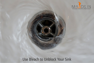 Use Bleach to Unblock Your Sink
