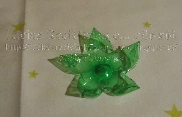 Estrela de Natal com garrafa de plástico (PET)