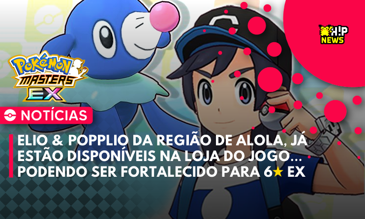 ◓ Pokémon Masters EX: Selene e Elio da região de Alola invadem o