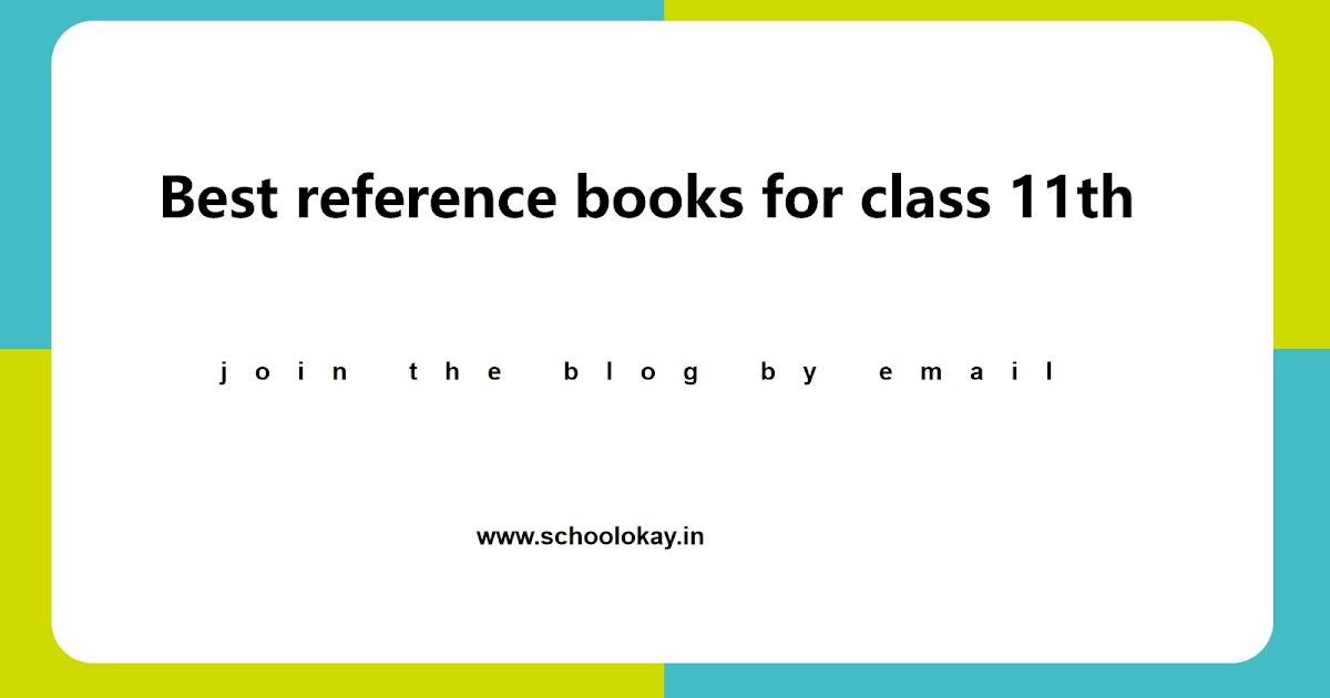 BEST REFERENCE BOOKS FOR CLASS 11