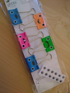funny face binder clips
