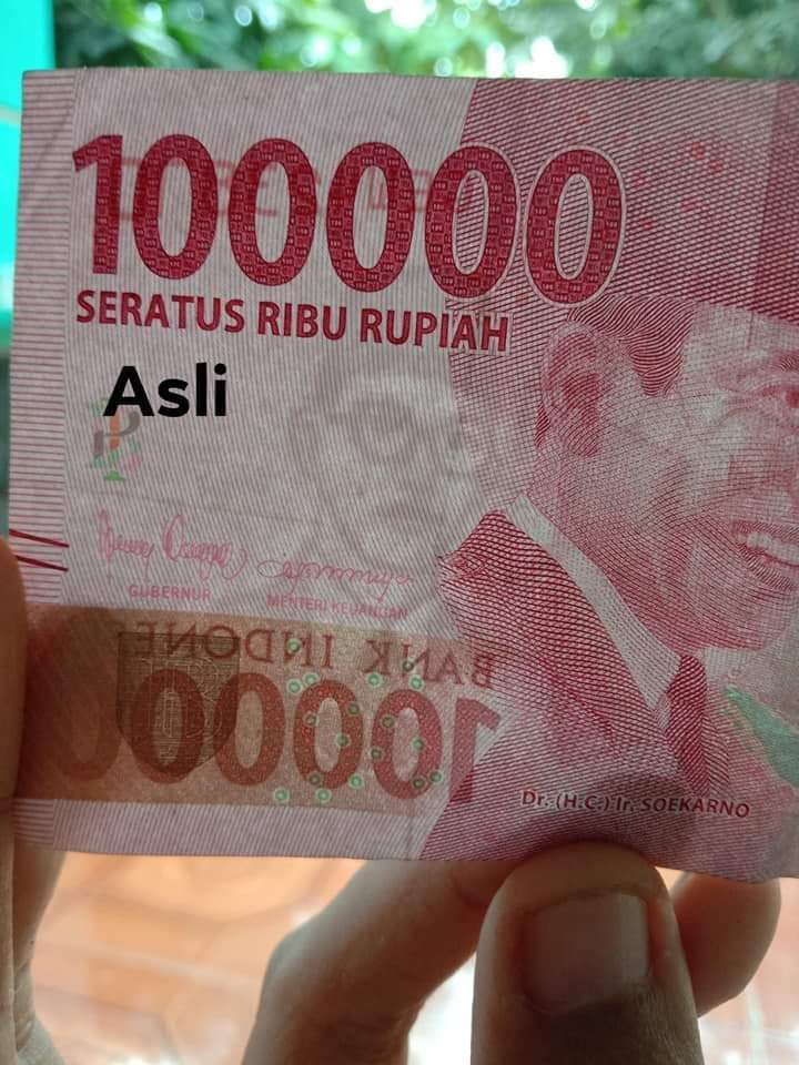 Cara Bedakan Uang Seratus Ribu Palsu dan Asli - ARTWINO