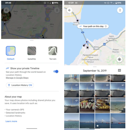 Google عملاق البحث يتيح ميزة الخط الزمني للخرائط في خدمة الصور