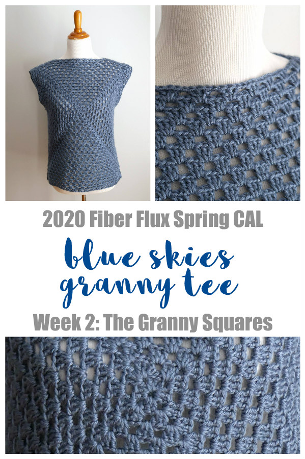 Fiber Flux 2020 Fiber Flux Spring Cal Blue Skies Granny Tee
