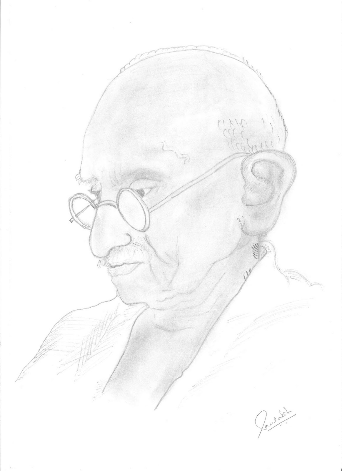Mahatma Gandhis Photos Coloring Pages