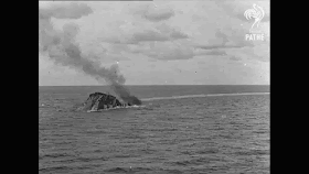 Battleship HMS Barham blowing up worldwartwo.filminspector.com