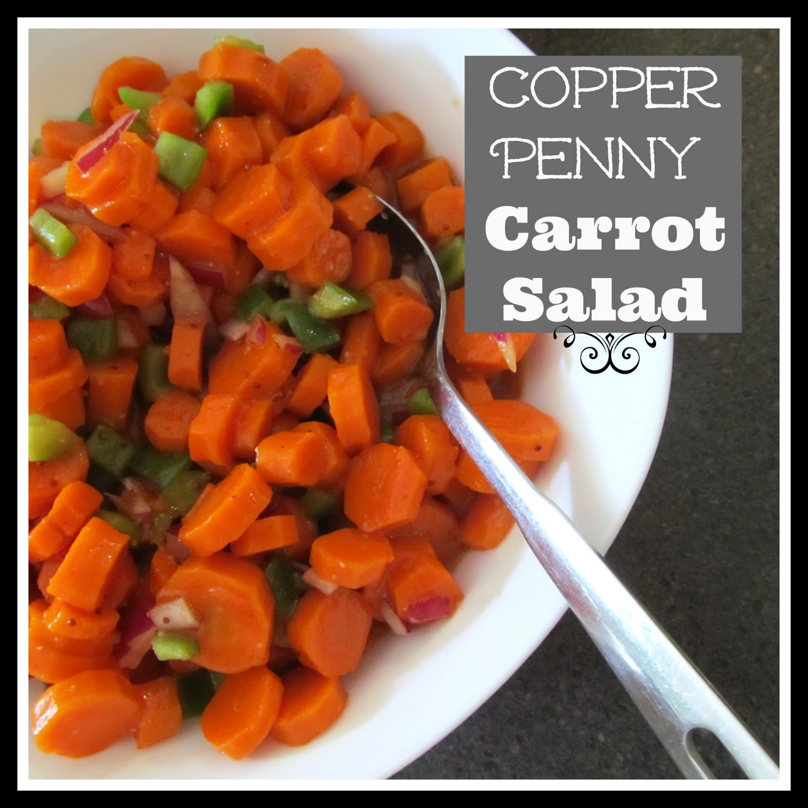 Queen B Creative Me Copper Penny Carrot Salad