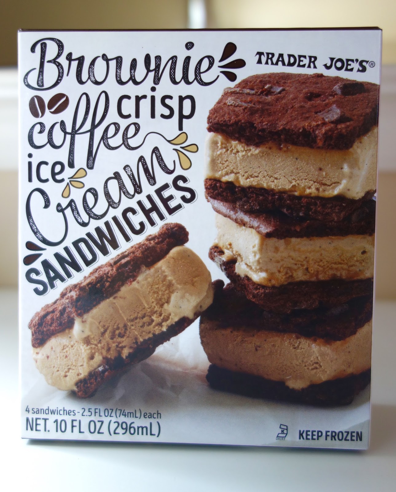 Trader Joe S Brownie Crisp Coffee Ice Cream Sandwiches