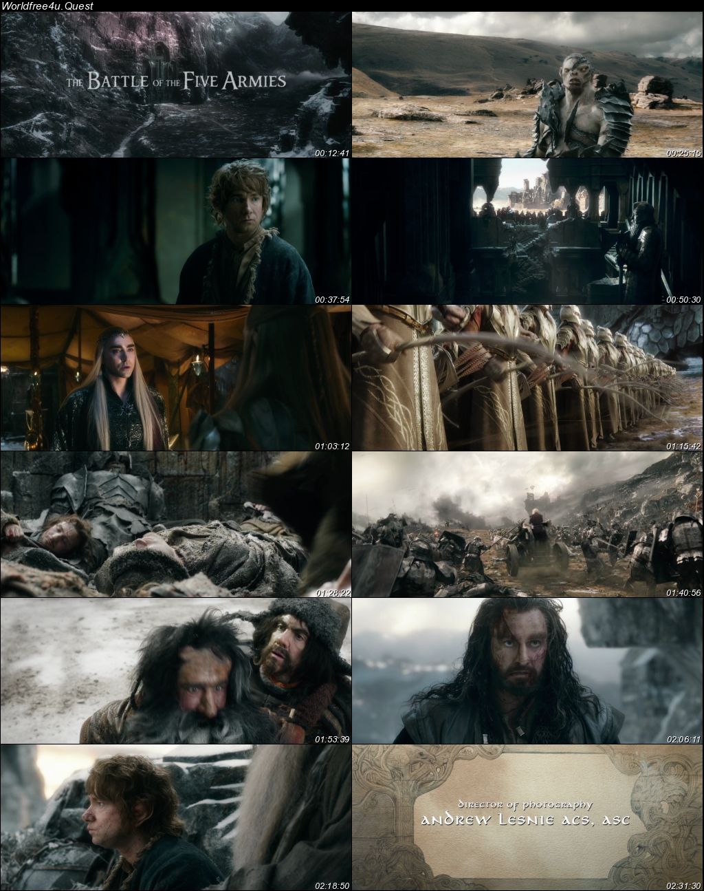 The Hobbit: The Battle of the Five Armies 2014 BRRip Dual Audio || 1080p || 720p || 480p [Hindi-English]