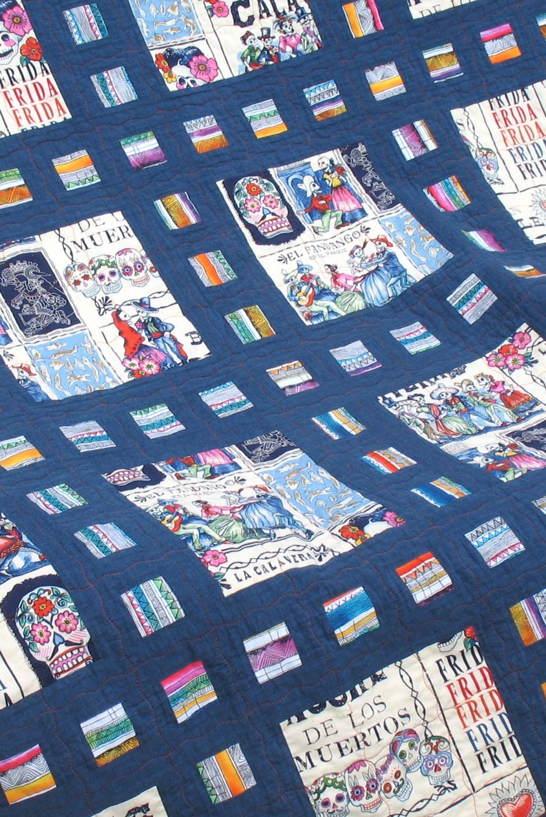 Ye Olde Day of the Dead Slide Show Quilt (73)