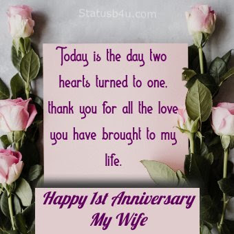 1st Wedding Anniversary Wishes