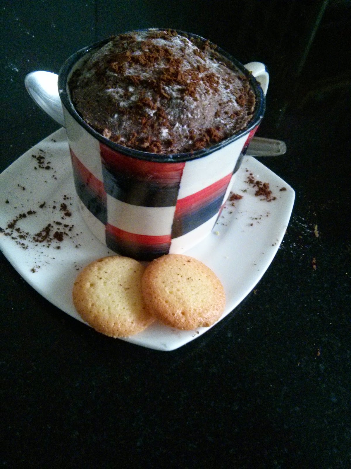 Sexy & Spicy Oatmeal chocolate mug cake