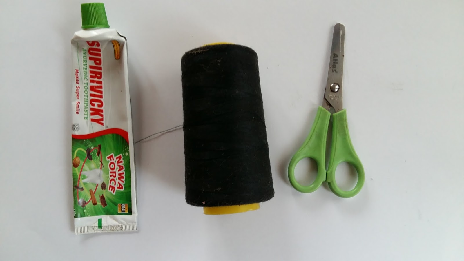 Make your garden beautiful with empty toothpaste tubes..