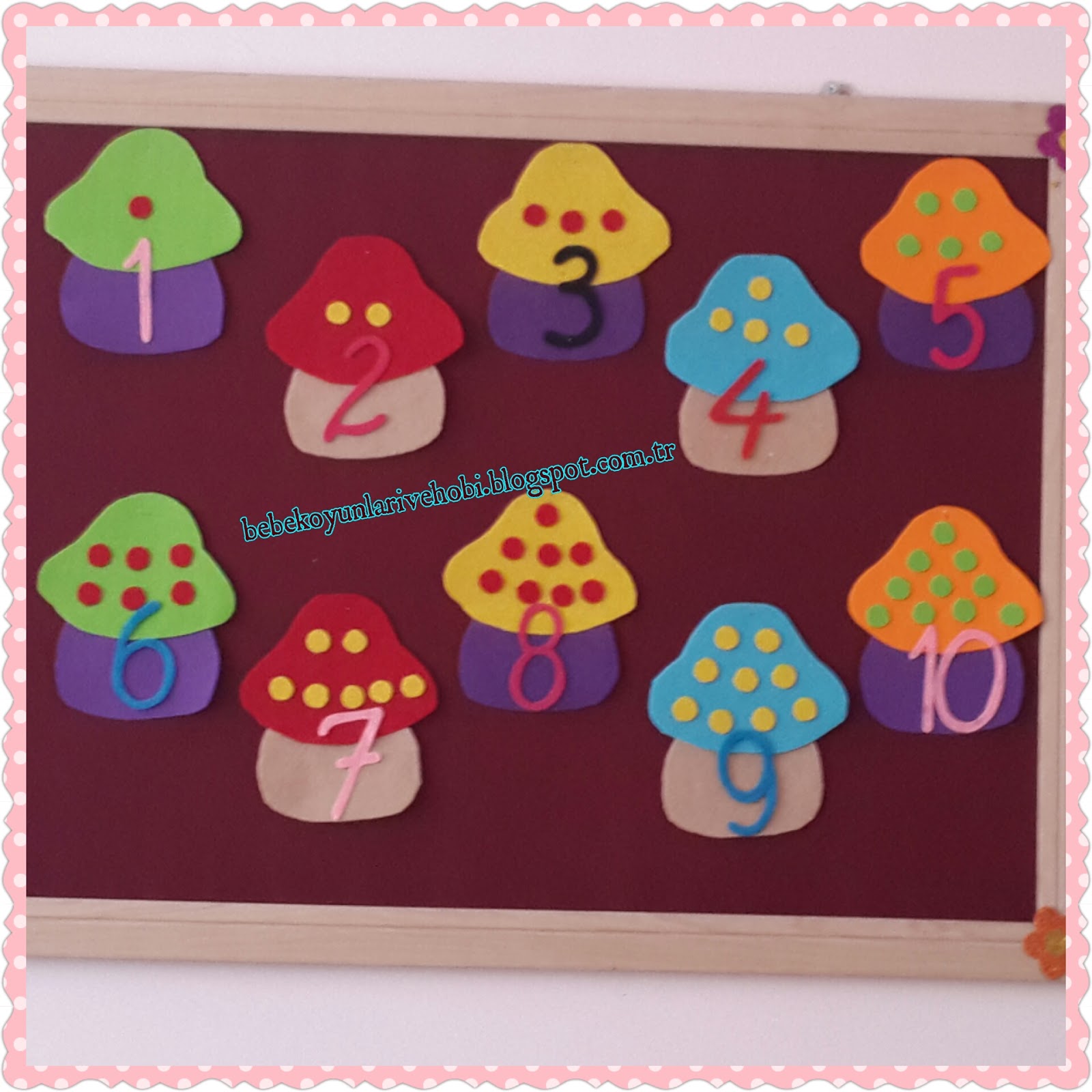 Elifce Bebek Oyunları ve Hobi sayılar grafiği (okul