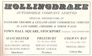Hollingdrake advert from Motor 16 October1963