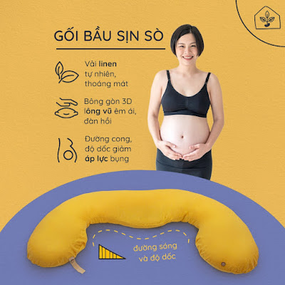 [A159] Mưa ngay gối đa năng Bà Bầu cao cấp, giao hàng tận nơi, bảo hiểm sản phẩm