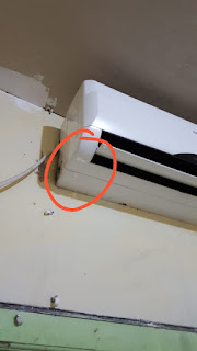 Bocor air pada indoor ac dan kerusakan