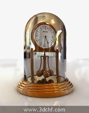 antique clock 3d model