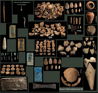 Descubren depósitos en cimientos y almacenes en el templo de Ramsés II en Egipto