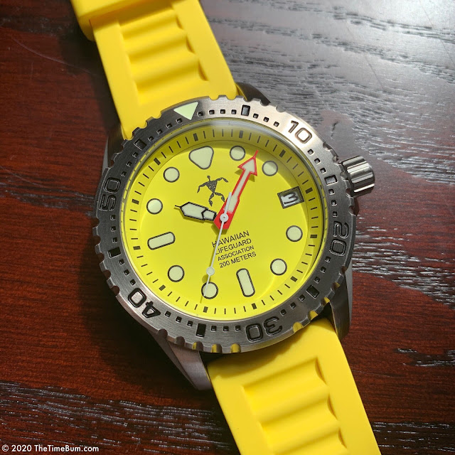 Hawaiian Lifeguard Association Watch Yellow