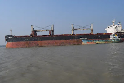 Sundarbans Harbaria from Mongla | Beautiful river 12 photos 11 SANDPIPER Bulk Carrier