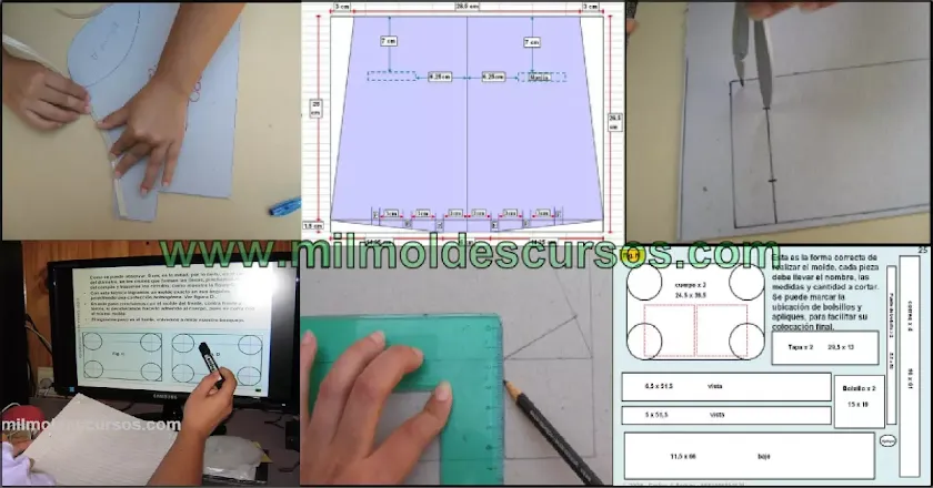 CURSO DE DISEÑO Y MOLDERÍA DE CARTERAS Y BOLSOS MÓDULO DE DISEÑO Y MOLDERÍA DE CARTERAS Y BOLSOS