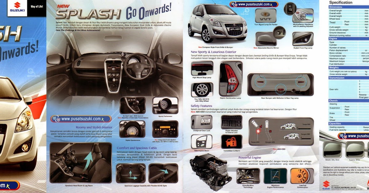Brosur Spesifikasi Suzuki Splash-Dealer Mobil Suzuki Semarang
