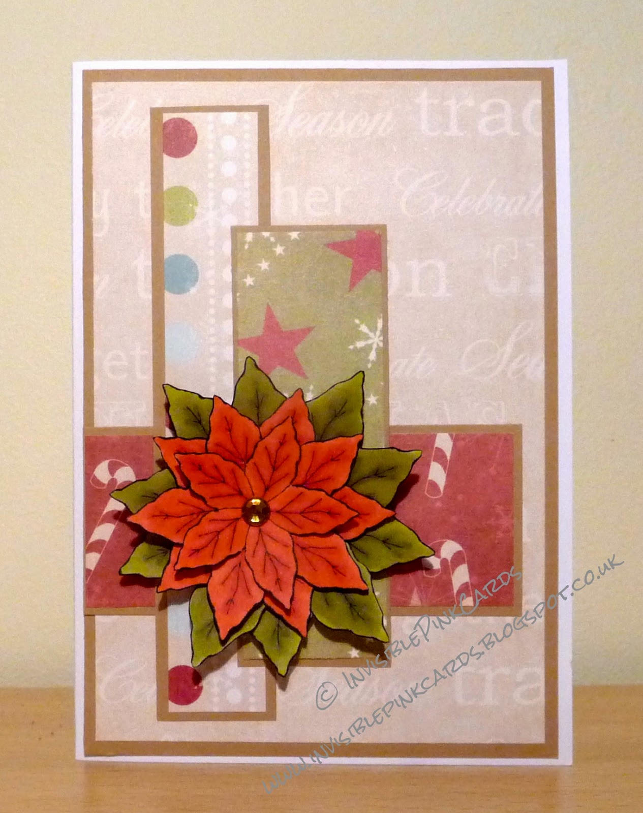 poinsettia card