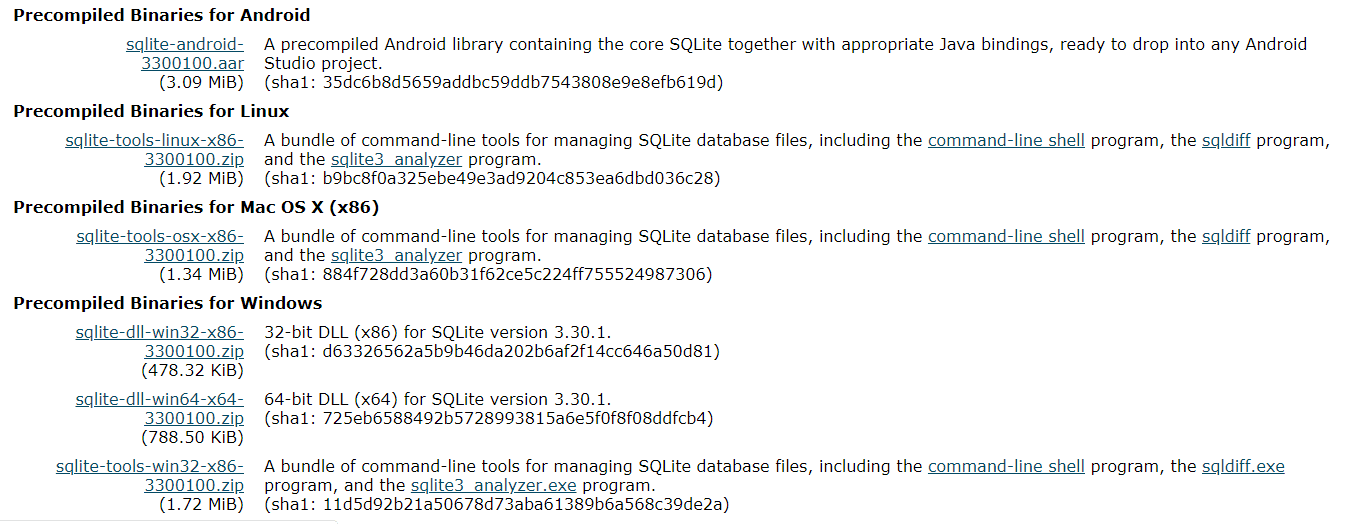 sqlite download and install sqlite download and install