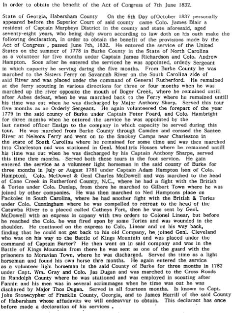 Colonel James Blair | Hollis Family