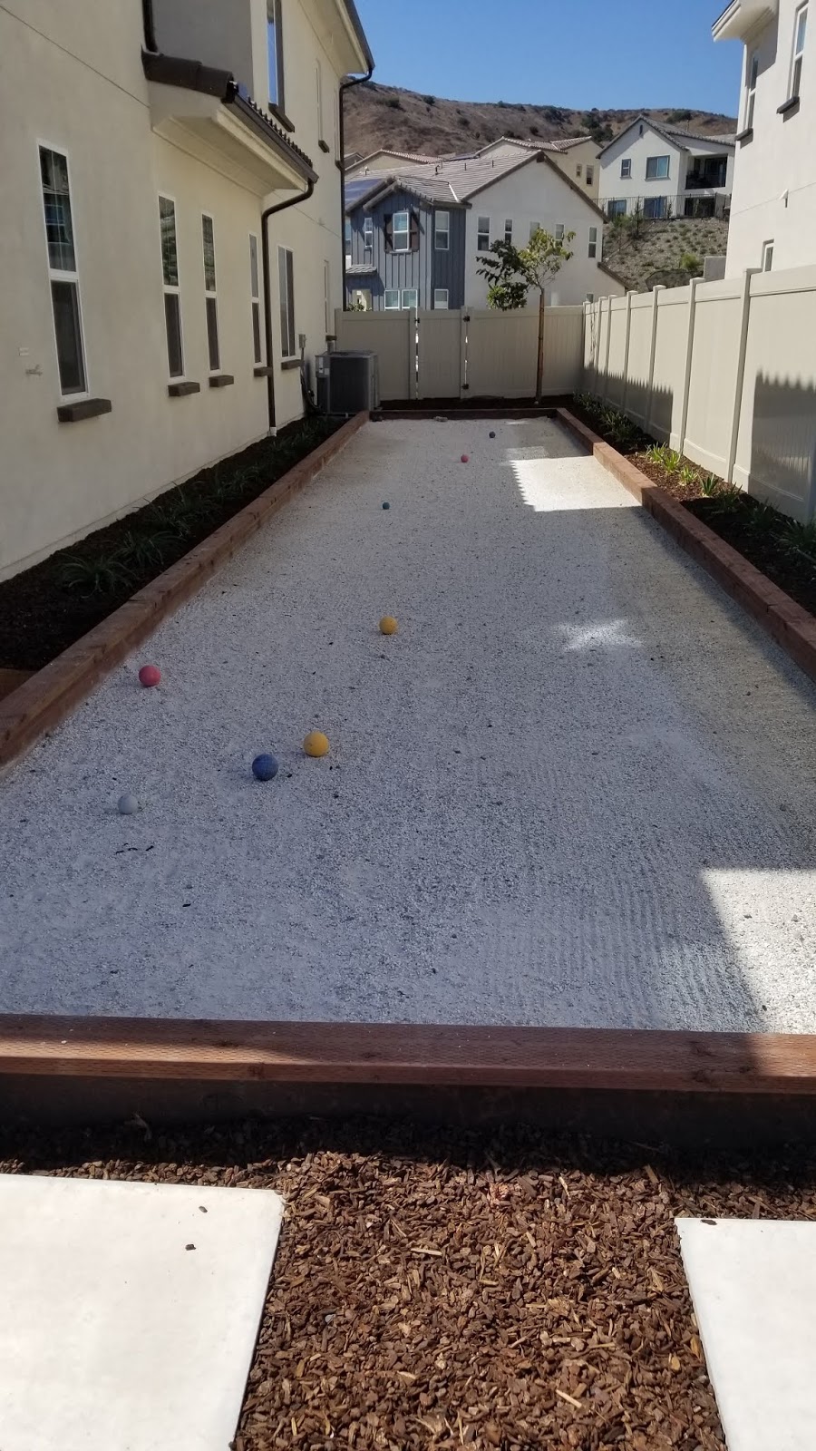The 2 Minute Gardener Photo Backyard Bocce Ball Court