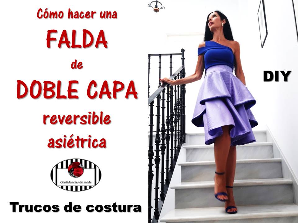 FALDA DOBLE CIRCULAR LARGA o de DOBLE Trucos de costura