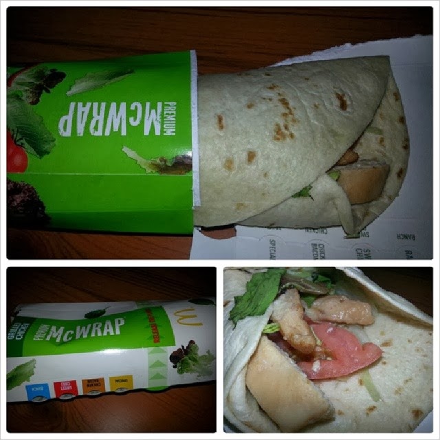 Shannon's Lightening the Load McDonald’s Southwest Grilled Chicken Premium McWrap
