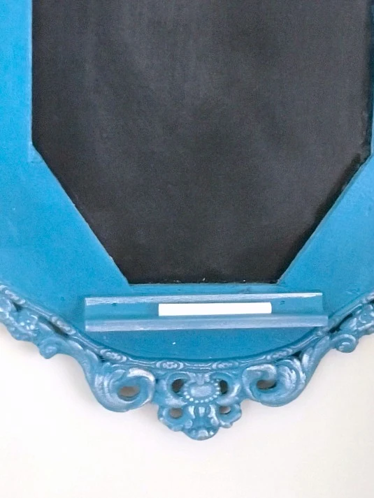 Antique Frame Chalkboard with a Pop of Color