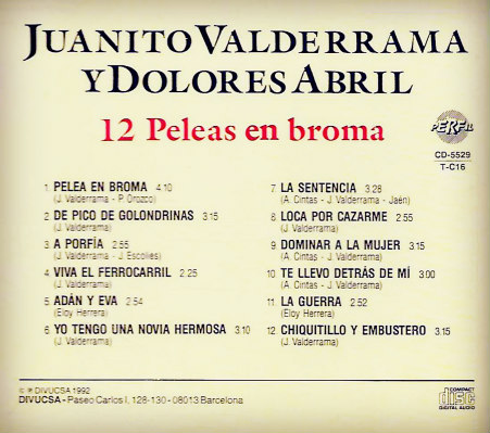 Las Mejores de Los 708090 Juanito Valderrama, Dolores Abríl 1992