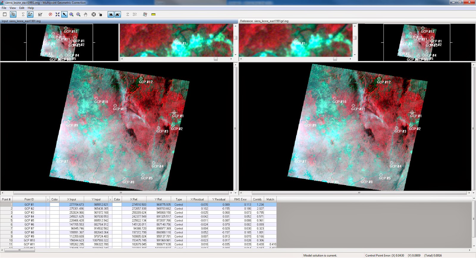 Remote Sensing of the Environment: Lab 6: Geometric Correction