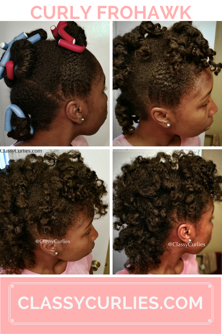 Curly mohawk on natural hair - ClassyCurlies