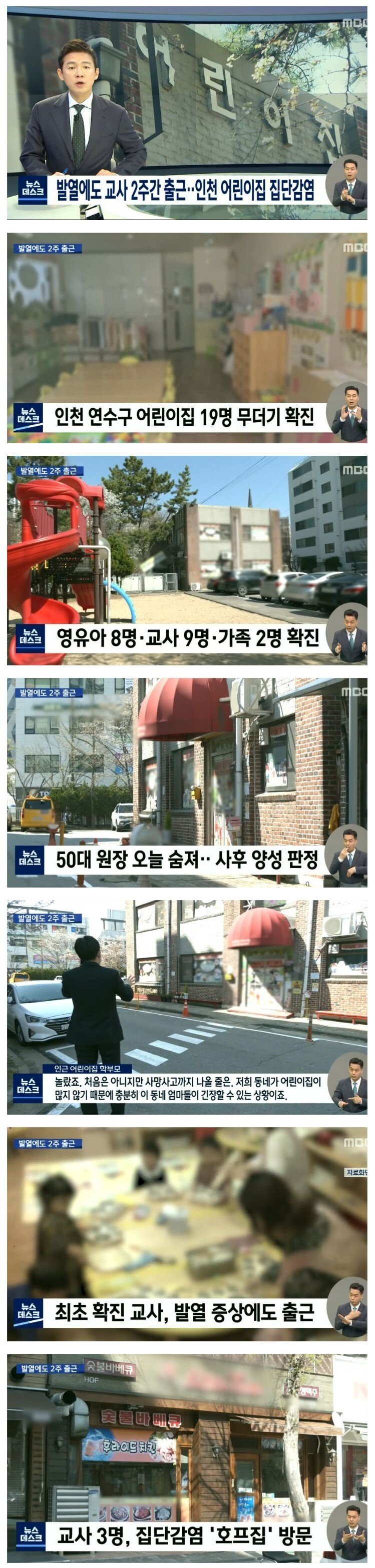 인천 어린이집 집단 감염, 원장 사망 - 꾸르