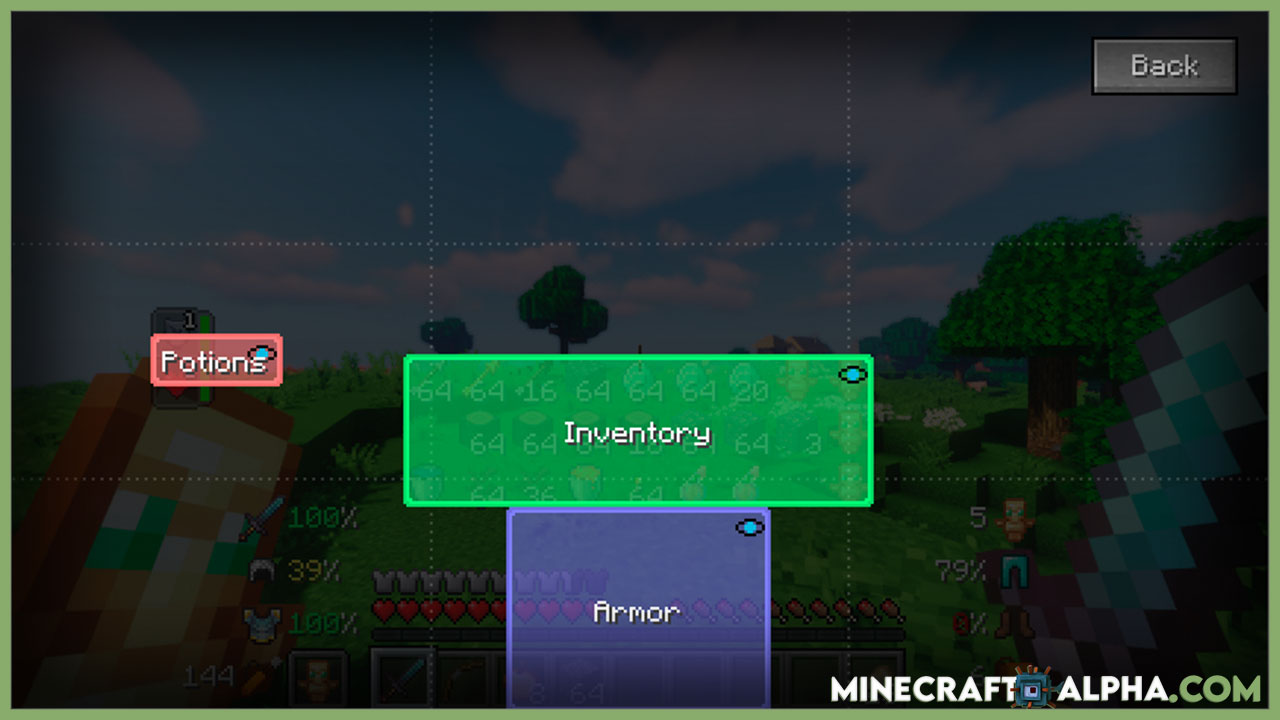 New Inventory HUD+ 1.17 - 1.12.2 Images