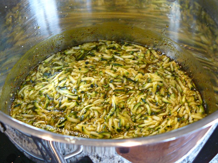 Cooking Zucchini in syrup