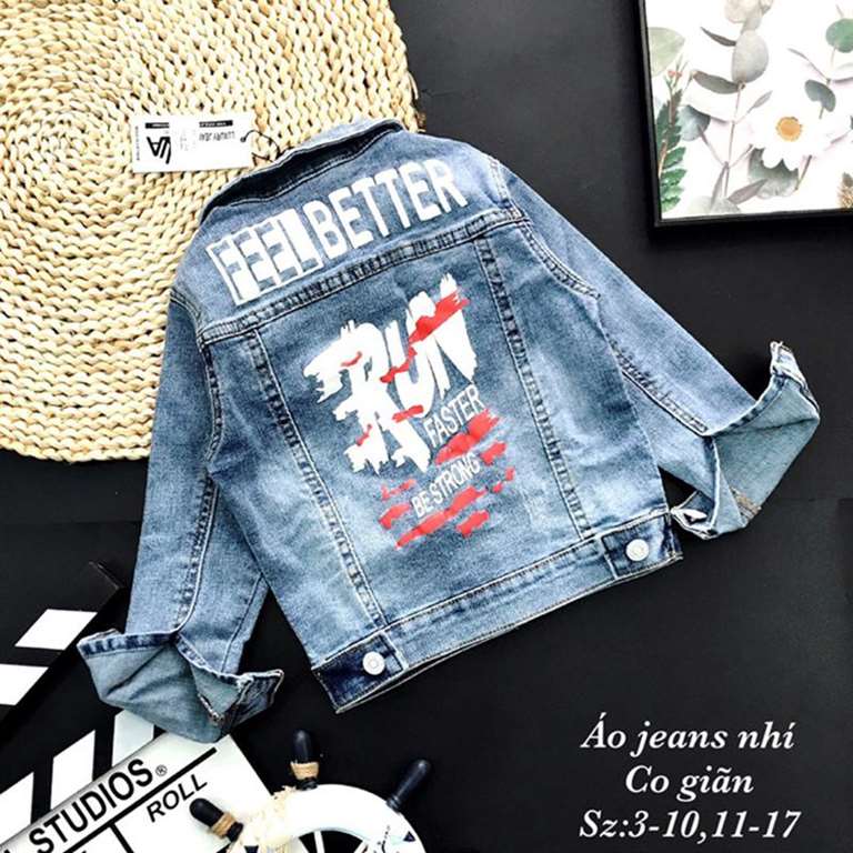 Áo Khoác Jean Bé Trai Bé Gái 159605 4 2 375