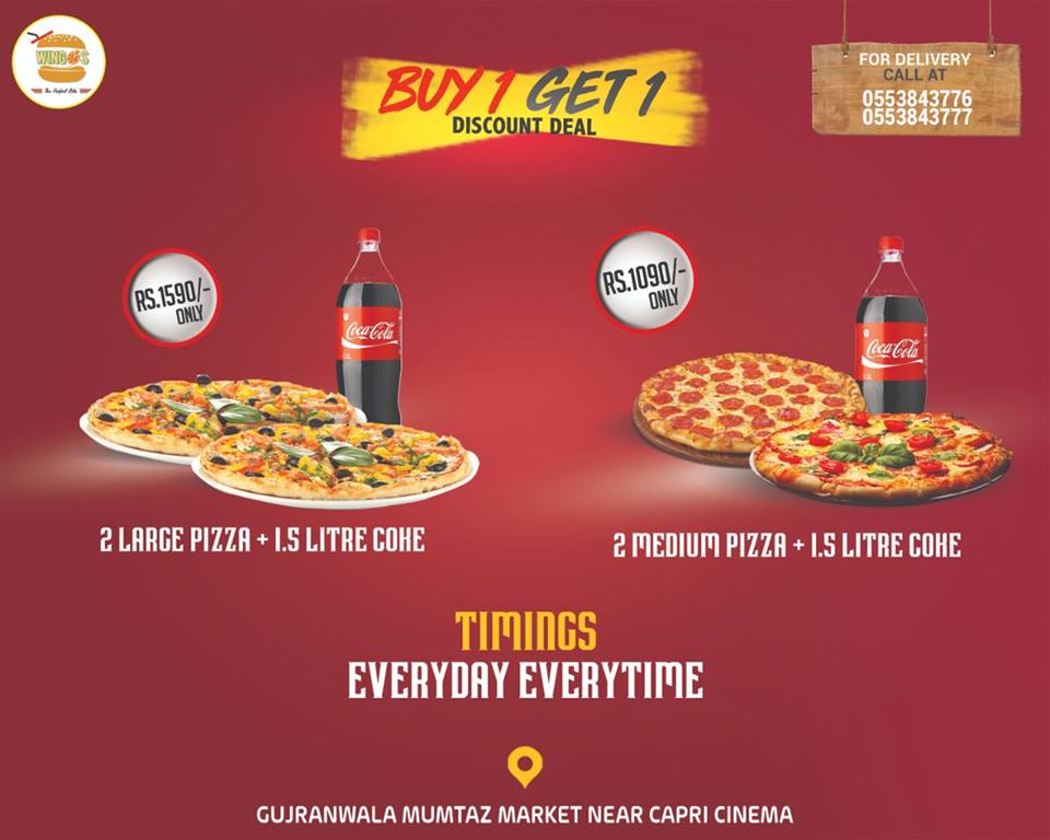 Wingos Menu - Collage Template