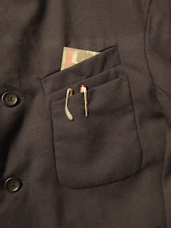 engineered garments LDT jacket in navy wool uniform serge