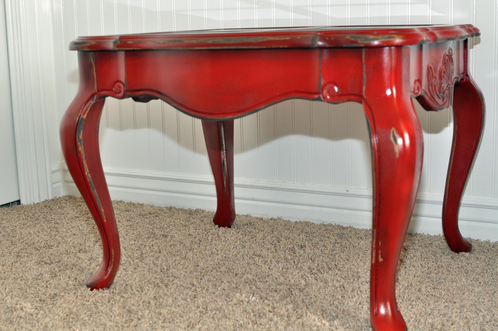 {Cleverly Crafty} {RED} End TABLE
