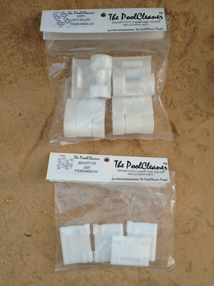896584000-259 The PoolCleaner 2 4 Wheel Skirts with Rollers