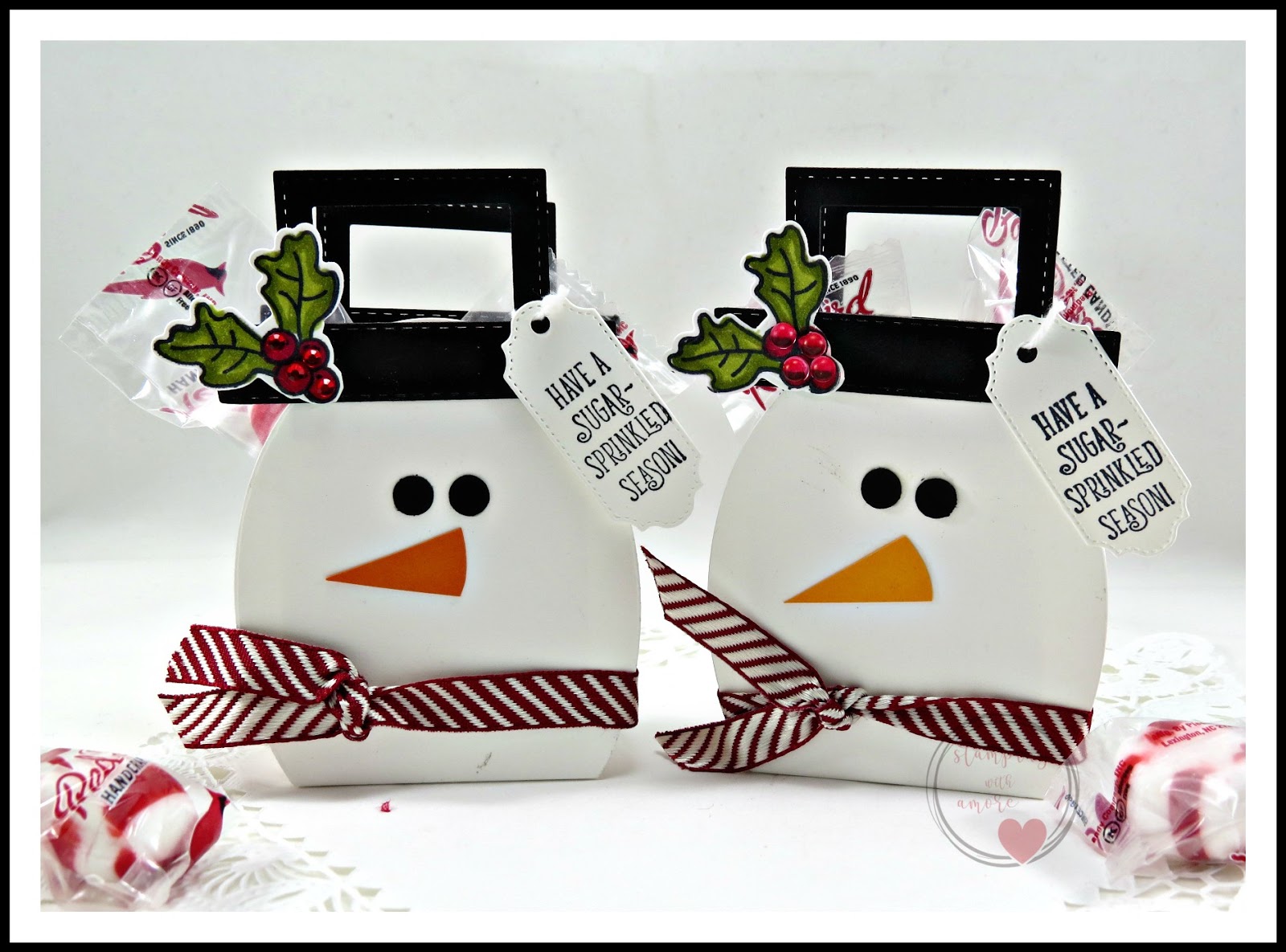 Stampingwithamore WANT TO MAKE A SNOW CUTE SNOWMAN TREAT BOX?