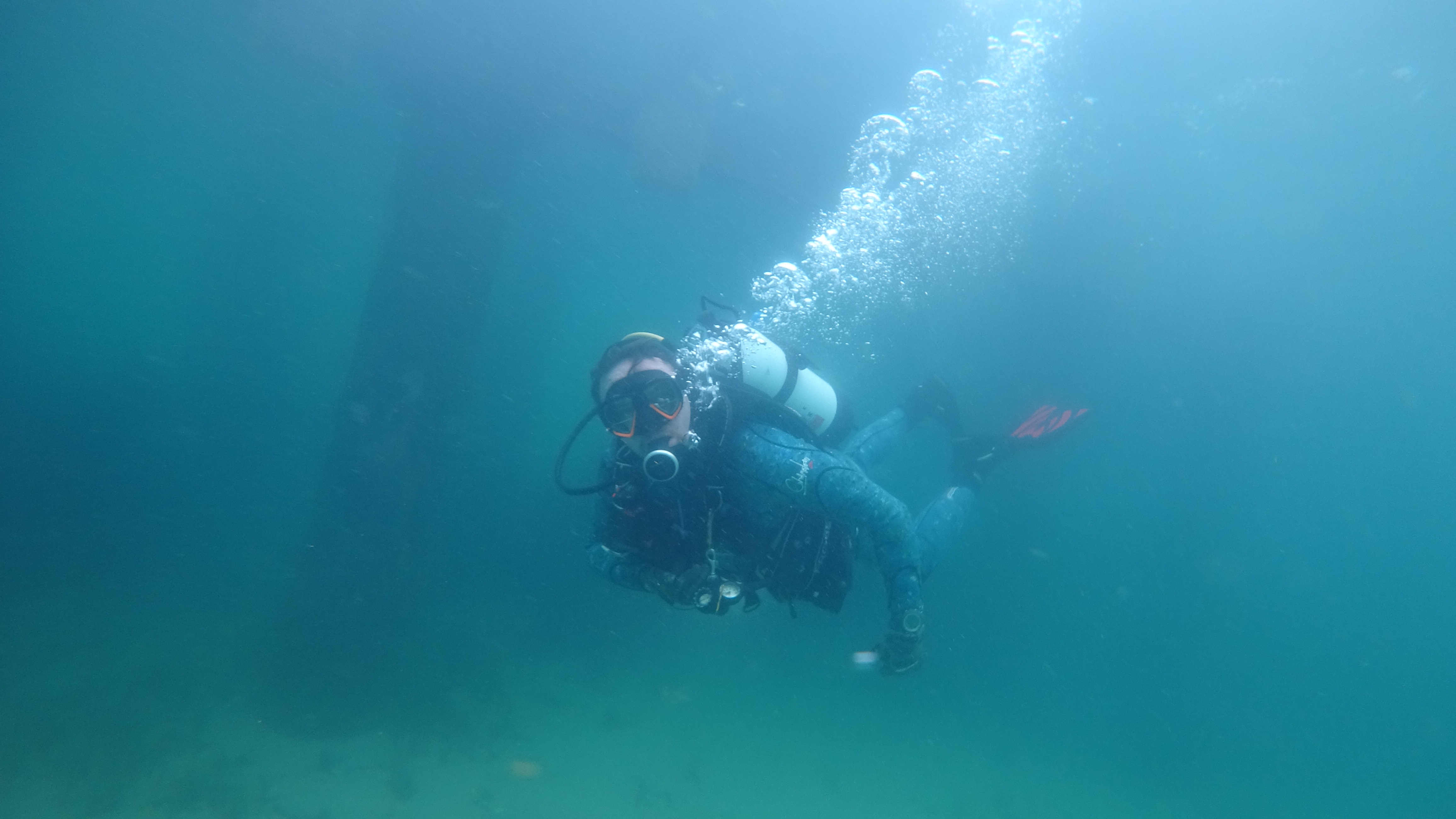 Diving Rye pier