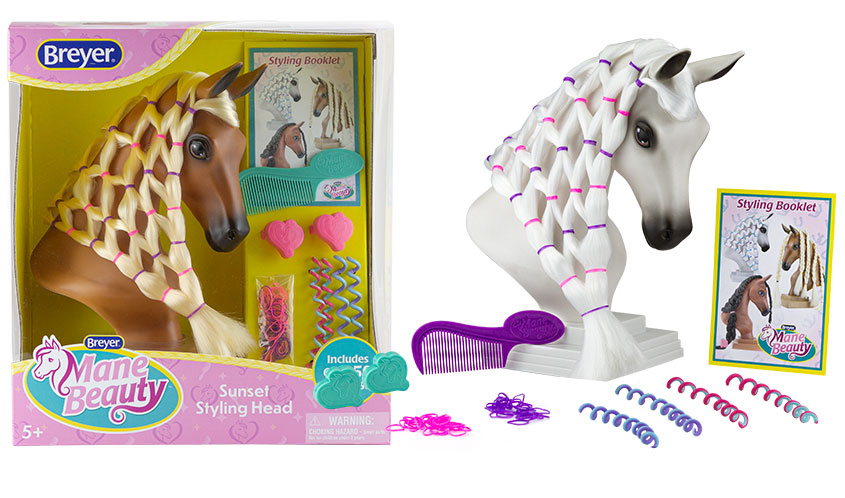 Breyer Mane Beauty Toy Model Horse Blaze Hair Styling Braiding Head
